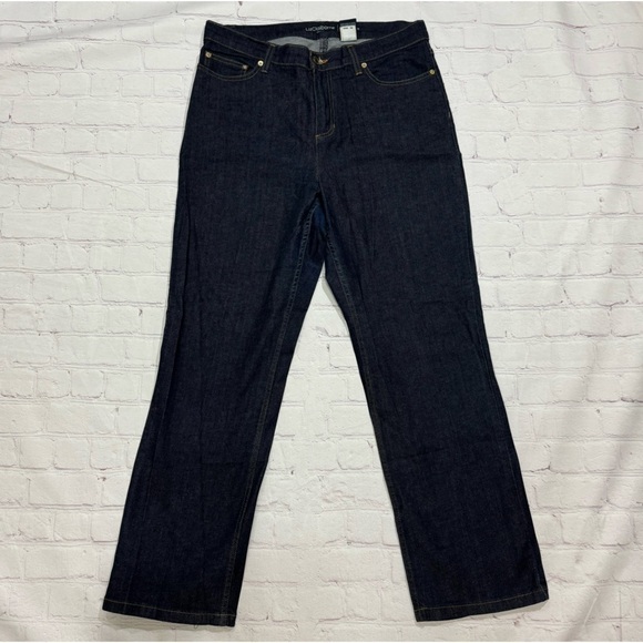 Liz Claiborne Denim - LIZ CLAIBORNE DENIM “Hepburn” straight fit women’s dark wash jeans size 12 Short